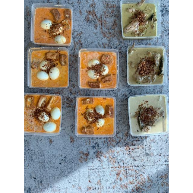 Paket Ketupat Sayur Premium / Paket lebaran - Ketupat Jadi - Opor Ayam - Sayur Labu Tahu