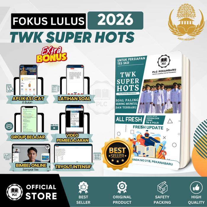PLC Buku TWK SKD 2026 Persiapan Tes SKD Super HOTS Terupdate Buku SKD 2026 dengan Latihan Soal &