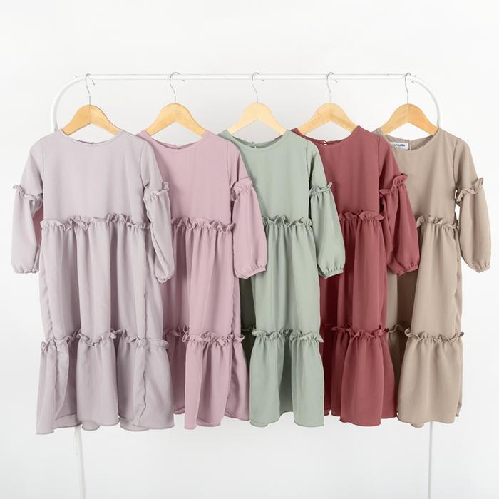 GAMIS ANAK PEREMPUAN DRESS MINIMAY MAYSARA POLOS