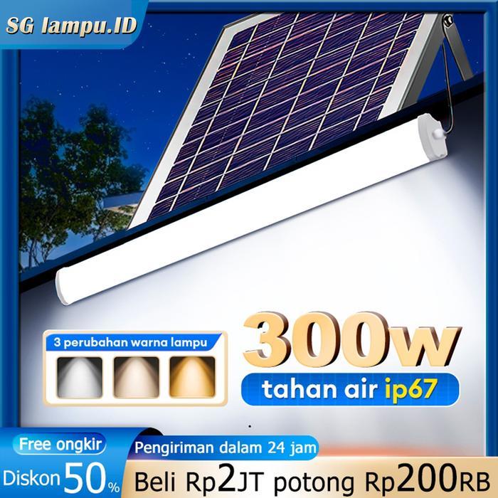 Solar Lamp Induction Led Light Tube Solar Panel 300W lampu led emergency led strip light IP67