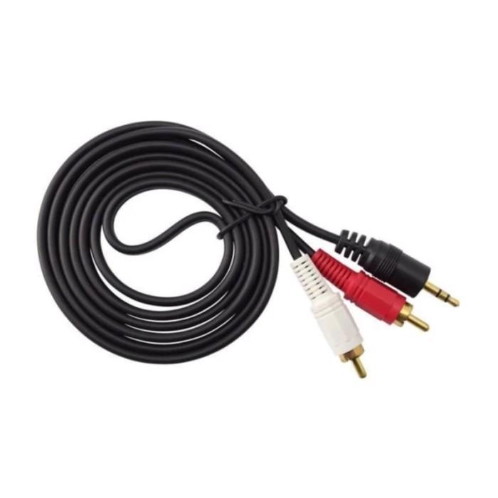 Kabel Audio Rca 2 In 1 Panjang 1,5 Meter / Rca 2 Keluar 1
