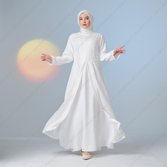 Gamis Putih Wanita Mewah Abaya Putih Turkey Mewah Baju Gamis Abaya Putih Terbaru
