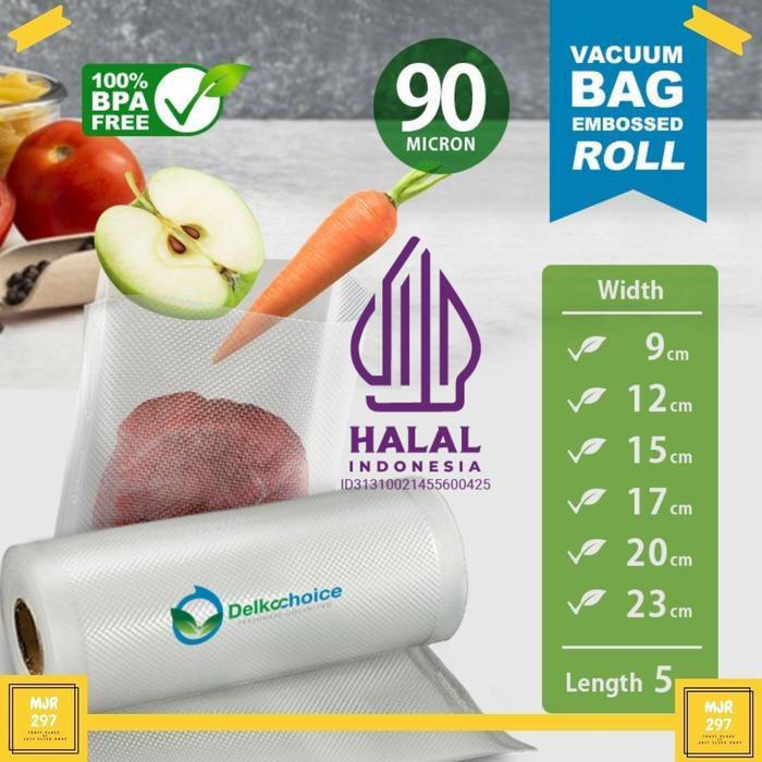 PLASTIK VACUM MAKANAN EMBOS VACUUM SEALER MAKANAN VAKUM ROLL EMBOSS