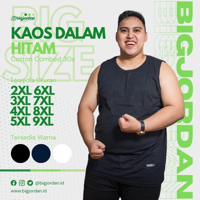 Kaos Dalam Pria Big Size Singlet Jumbo Lekbong Ukuran Besar Lekton 100% Original