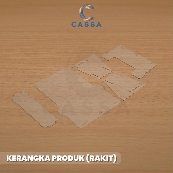 Rak Brosur Akrilik / Display Tempat Brosur Ukuran A5