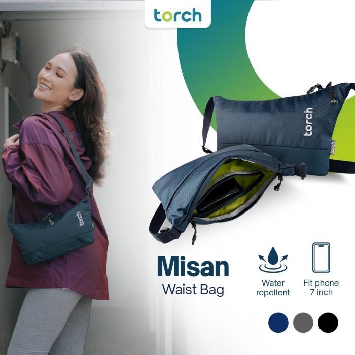 Aerostreet - Tas Pinggang Selempang Torch Misan Waist Sling Bag Anti Air Ringan Stylish