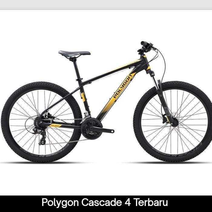 (new) Polygon Cascade 4 BLACK 27.5 size S sepeda gunung 16 hidrolik - M