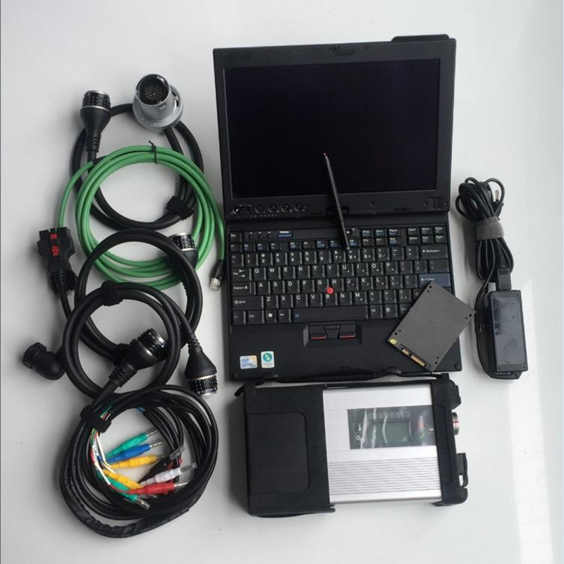 Super Mb Star c5 Multiplexer WIFI DOIP x220 Laptop I5 8G Thinkpad Tablet Diagnostic Tool Software Ss