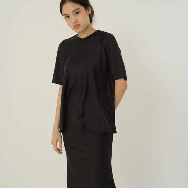 PAFON Silk Skirt - Black PAFON