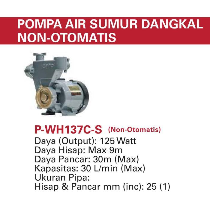 pompa air sanyo pwh 137 c