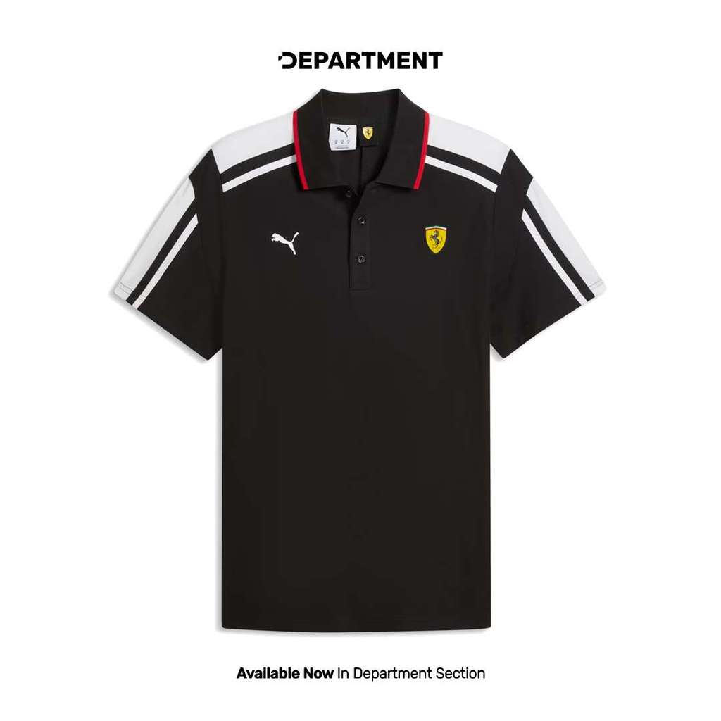 PUMA Kaos Polo Pria SCUDERIA FERRARI MT7 63583101 ORIGINAL