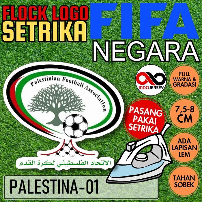 Patch Badge Emblem Flock Setrika iron-on Baju Jersey Logo FIFA NEGARA PALESTINE PALESTINA [01]