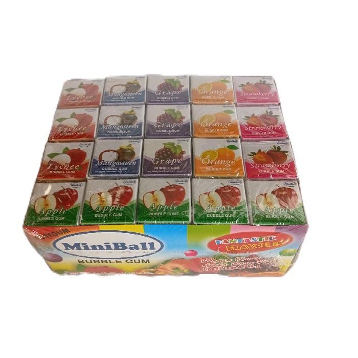 PERMEN KARET MINIBALL BUBLLE GUM ANEKA RASA