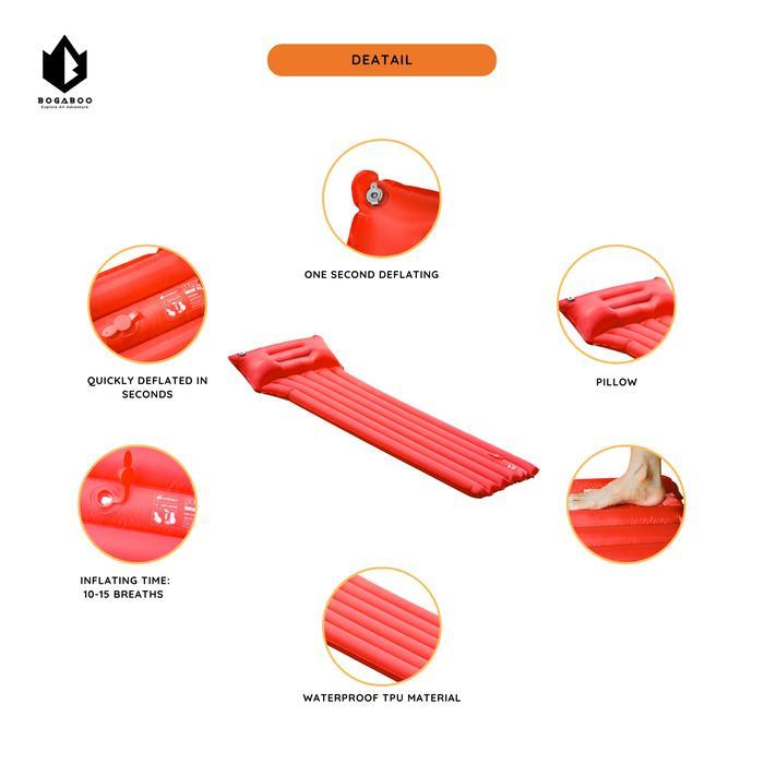 "New" Matras Angin Chanodug - Kasur Angin Tiup Matras Camping Outdoor Gunung