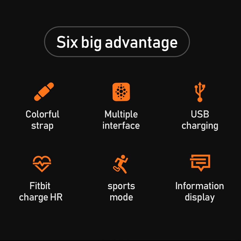 Newest Fitness Bracelet Blood Pressure Measurement Pedometer Smart Band Heart Rate Monitor