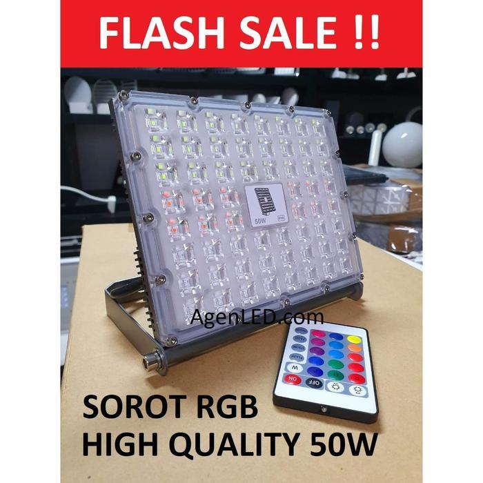 Philips - Lampu Led Sorot 50W Flood Light Tembak Rgb Warna Warni 50 W Watt Cob