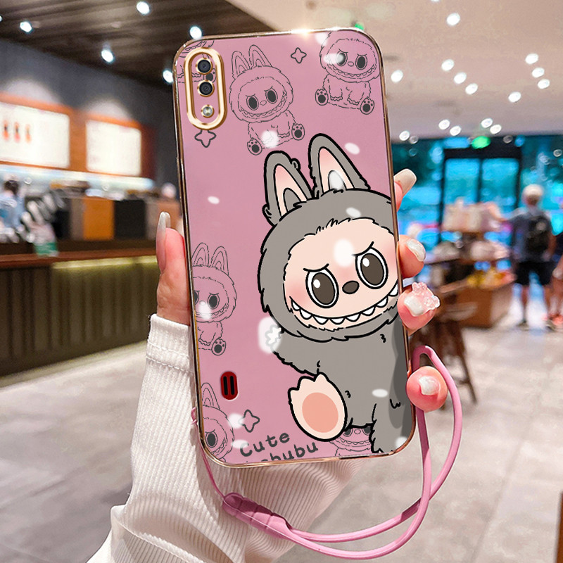 Casing Hp Untuk Samsung Galaxy A01 M01 Core A01 Core Case Boneka sapaan yang populer Elektro Plating