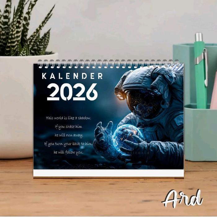"New" KALENDER MEJA A5 2026 / KALENDER MEJA AESTHETIC/ KALENDER MEJA UKURAN A5 2026/ KALENDER A5