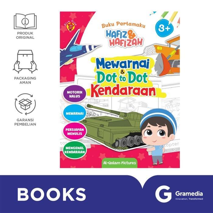 Buku Pertamaku Hafiz dan Hafizah Mewarnai dan Dot To Dot Kendaraan