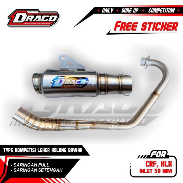 Knalpot Crf Klx Dtracker Kolong Bawah Original Draco