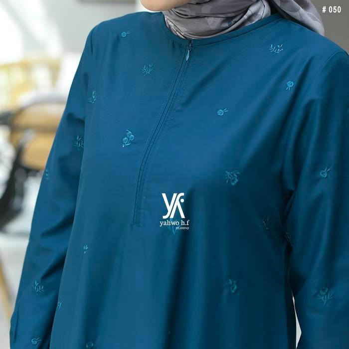 zeni Yahwo hijab by shidqi-Gamis Lebaran Terbaru Terlaris-Gamis Bordir-Bahan Toyobo-Busui-Gamis