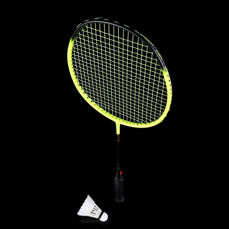Full Carbon Badminton Racket 5U Training Racket Ultra-Light Carbon Fiber Badminton Single Racket