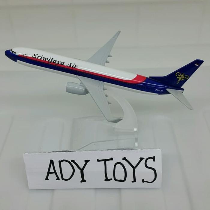 16Cm Pesawat Sriwijaya Air B737 Pajangan Pesawat Miniatur Diecast Indonesia
