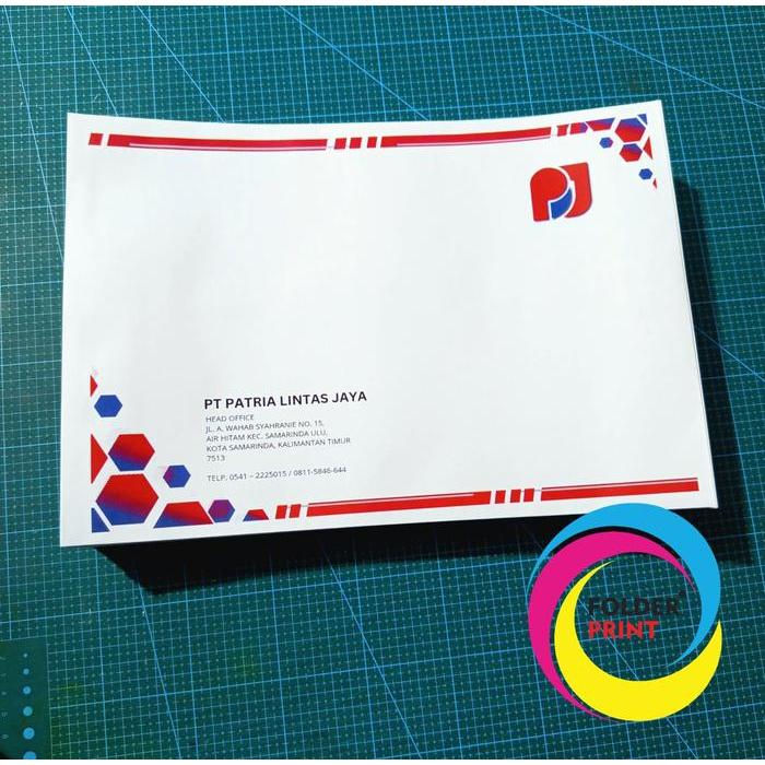 "New" Cetak Amplop Folio A4 Kop Surat Custom Full Warna Seal Lem