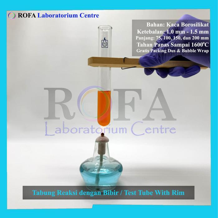 * Tabung Reaksi Pyrex / Test Tube / Tabung Reaksi Tahan Panas