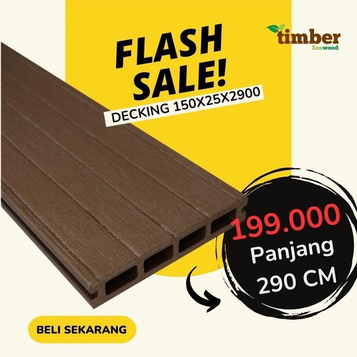WPC Decking 150 pagar rumah outdoor anti rayap anti air pagar kayu