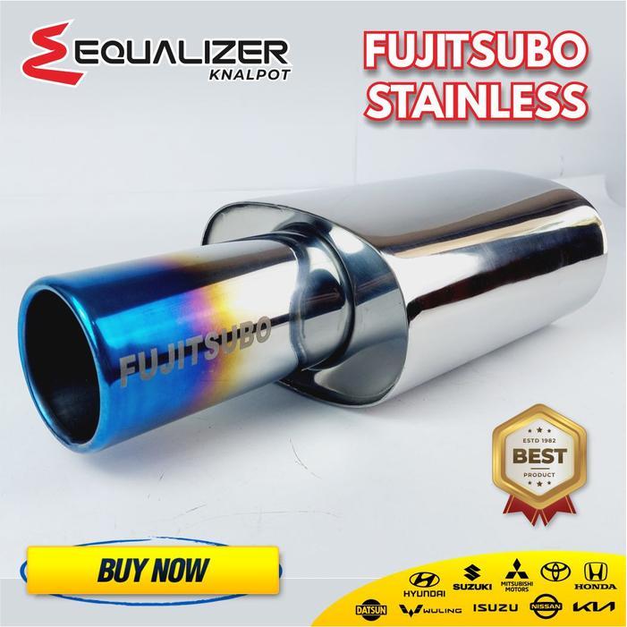 Knalpot Mobil Racing Fujitsubo Jumbo Bass Besar Original Silent Plus Knalpot Fujitsubo Brio Jazz Gd3