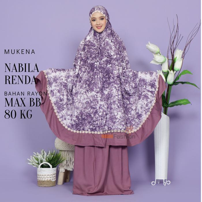 ASLI Mukena Bali Nabila Renda Untuk Dewasa Rayon READY STOCK