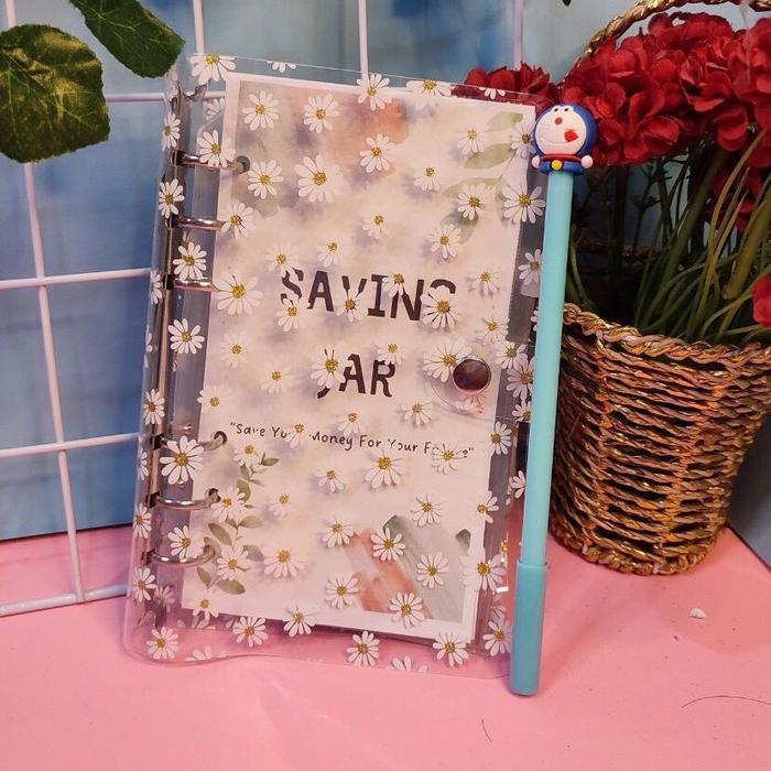 1 Paket Binder Motif Daisy Budgeting Keuangan Financial Planner Sinking Funds Catatan Keuangan