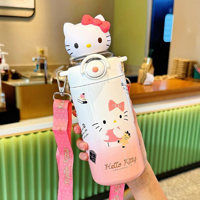 Botol minum termos stainless tahan panas perlengkapan anak anak sekolah tumbler Gelas Termos Boneka