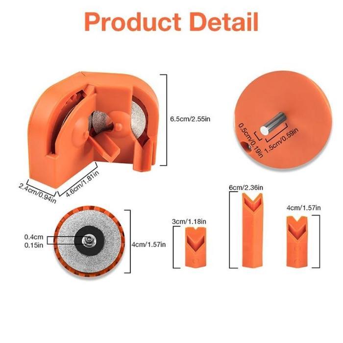 Vinnatsu Pengasah Asah Mata Bor Mata Besi Bor Asah Pisau Portabel Alat Asah Mata Bor Bit Sharpener