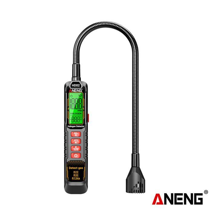 Terlaris Aneng HD02 Detektor Kebocoran Halogen R22/R32/R134A Detektor Gas Freon AC Rechargable
