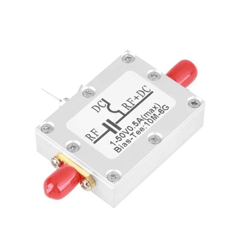 10MHz-6GHz Bias Tee 10MHz-6GHz Broadband Frekuensi Radio Microwave Coaxial Bias Spectrum Analyzer Ku