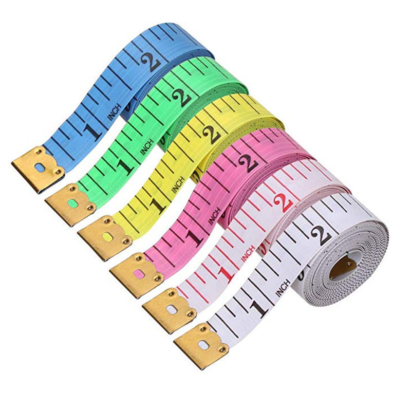 1.5m Body Measuring Ruler Sewing Tailor Tape Measure Mini Soft Flat Ruler Centimeter Meter Sewing