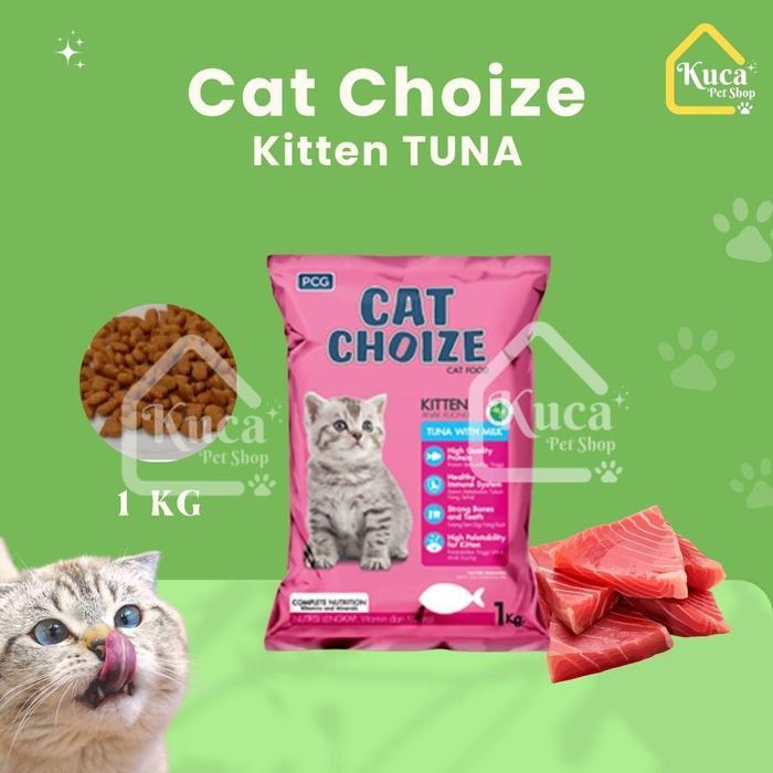 Cat Choize Kitten Tuna 1Kg Makanan Anak Kucing Kering Meo Dry Food Cat Choice Kitten Salmon 1 Kg