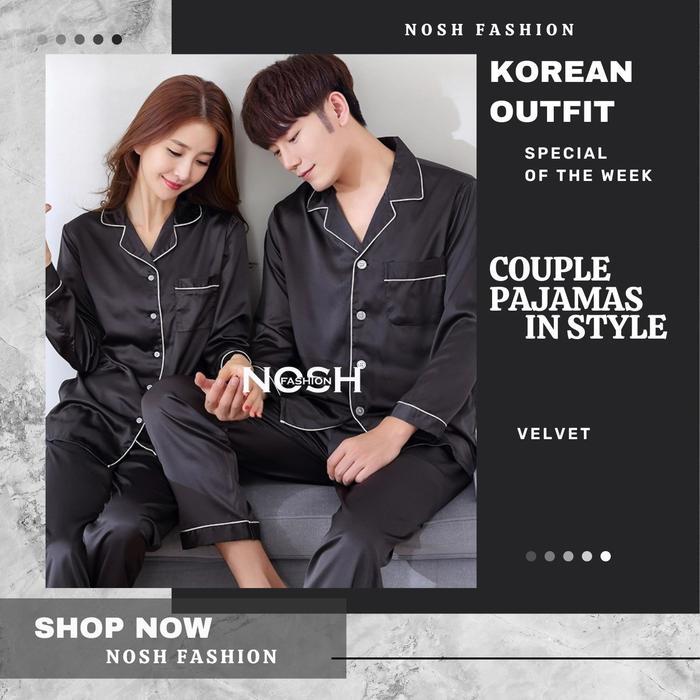 Nosh Couple Pp Jumbo Piyama Satin - Couple Pp - Piyama Satin Big Size