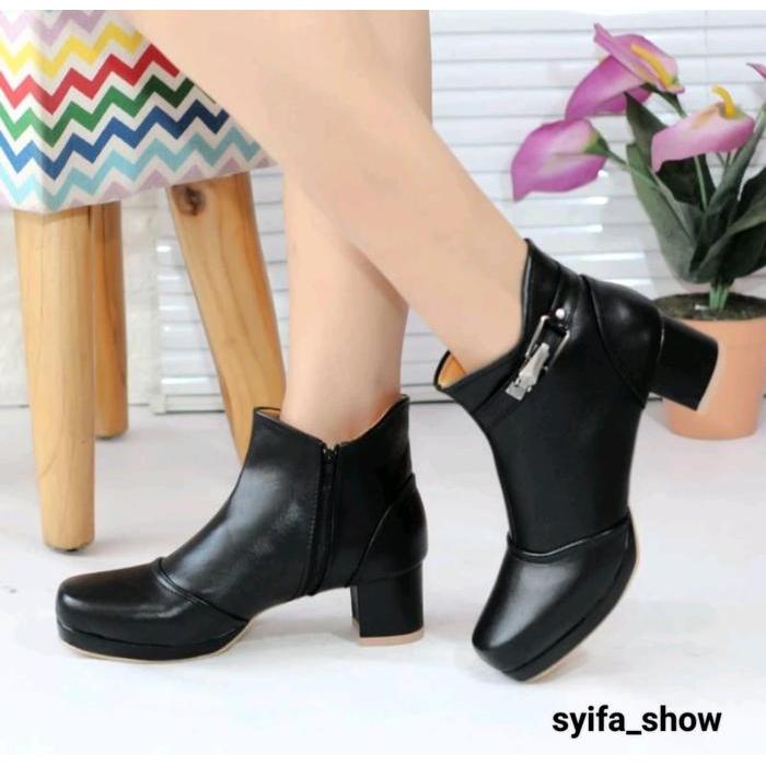 Donatello - Sepatu Boots Wanita High Heels 5Cm Terbaru Korea Style Shoes