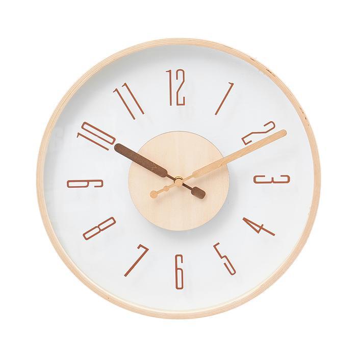 JMP 40 Cm Jam Dinding 347Ys - Cokelat Natural Penunjuk Waktu Dekorasi Ruangan Aksesori Rumah