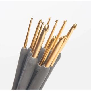 JTTOP TULIP HAKPEN ETIMO ABU-GOLD / ETIMO GRAY CROCHET HOOKS - PCS, 100% ORIGINAL JEPANG, KUALITAS