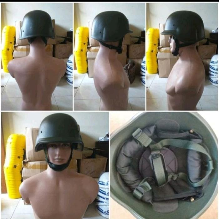 Helm TNI Latihan Hijau 3IN 1