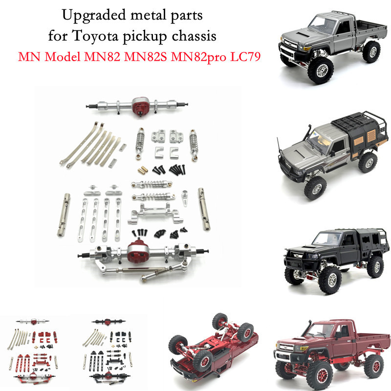 Chassis Reinforcement Parts Metal Upgrade For Mn El 1/12 Mn82S 82 82Pro Lc79 Rc Car Front And Rear