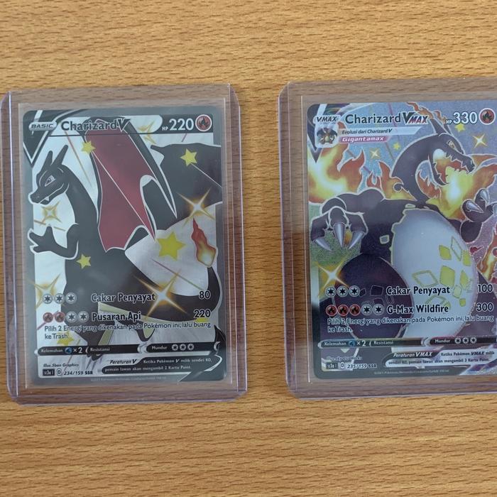 Kartu Pokemon Indonesia Charizard Vmax V Max Shiny Set 7 Sc3A