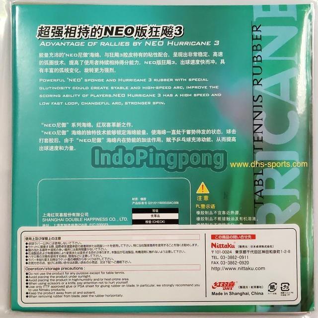 Nittaku Hurricane 3 Pro Neo 2.0 Super Thick Dhs H3 Iii