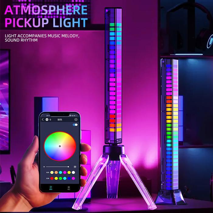 RGB LED Mengambil Suara Lampu Bar Musik Kontrol Suara Pengambil Suara Irama Lingkungan Lampu Irama