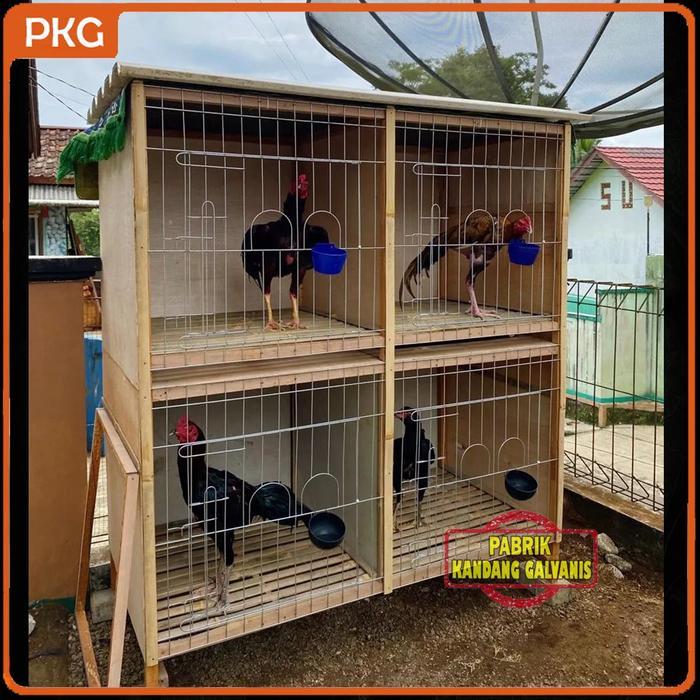 Panel Pintu Kandang Ayam Galvanis 70x70 Ram Lembaran Frame Pintu Kurungan Tenggaran Custom Murah