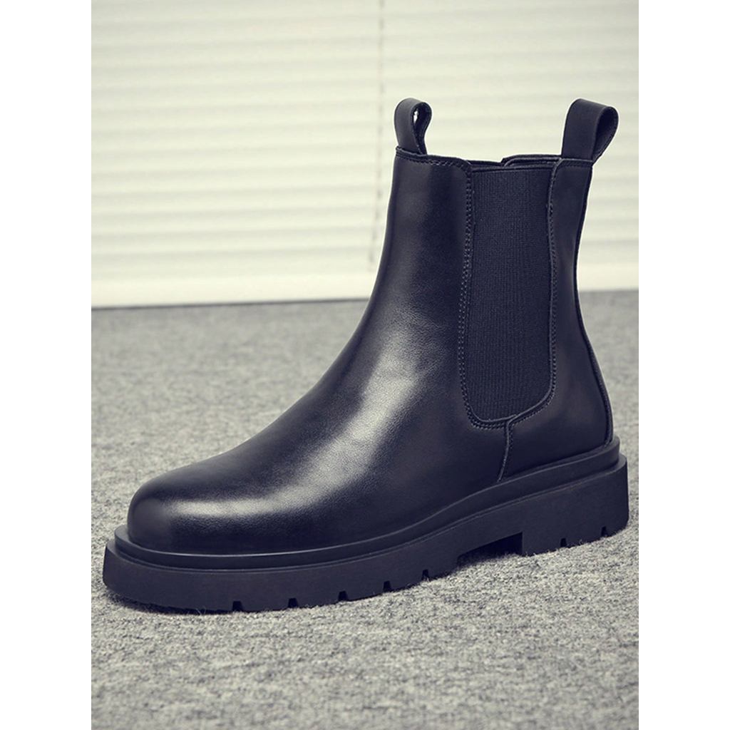 Men's Double Elastic Chelsea Boots